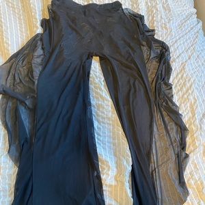 Black see through pants